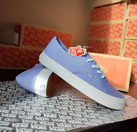 Ванси Authentic Light BLUE кеди крипери світло сині екстиль унісекс кросівки, фото 1
