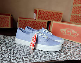 Ванси Authentic Light BLUE кеди крипери світло сині екстиль унісекс кросівки, фото 4