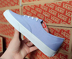 Ванси Authentic Light BLUE кеди крипери світло сині екстиль унісекс кросівки, фото 6