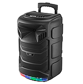 Колонка портативна Bluetooth RX-1216 з радіо, караоке, флешкою, мікрофоном та пультом, колонка валіза
