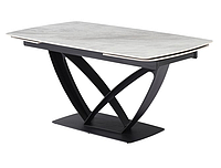 Стол обеденный с керамической столешницей дизайнерский раскладной TML-950 Массимо Ребекка Грей VetroMebel