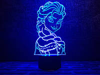 3D светильник ночник с пультом "Холодное Сердце 2" 3DTOYSLAMP