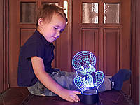 3D светильник ночник с пультом "Твити Пай" 3DTOYSLAMP