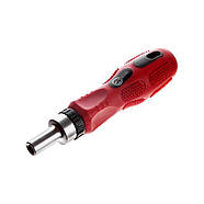 Викрутка реверсивна з комплектом насадок 26 од. INTERTOOL VT-1026, фото 7