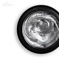 Гель-паста для дизайна Gel paste 2D Silver Nice for you Серебро 5 г