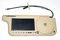 Авто козирок 7" з DVD+USB+SD Бежевий