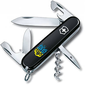 Ніж Victorinox Spartan Ukraine Black "Вогняний Тризуб" (1.3603.3_T0316u), фото 1