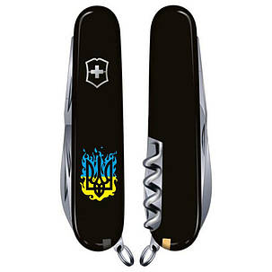 Ніж Victorinox Spartan Ukraine Black "Вогняний Тризуб" (1.3603.3_T0316u), фото 3
