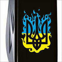 Ніж Victorinox Spartan Ukraine Black "Вогняний Тризуб" (1.3603.3_T0316u), фото 4