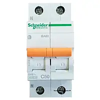 Автоматический выключатель ВА63 1П+Н 50A C Schneider Electric 11218