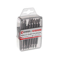 Комплект викруткових насадок PH1/PH2 1/4"x60 мм INTERTOOL VT-0015