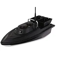 Лодка для рыбалки 500 м RC с 2 контейнерами для прикормки, черная лодка с дистанционным управлением 5,4 км/ч