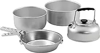 Набір туристичного посуда для походів та приготування на природі Easy Camp Adventure Cook Set M Silver