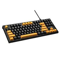 Клавиатура Aula F3032 Black 21 Yellow keys KRGD Brown USB (6948391201740) (ENG/UKR)