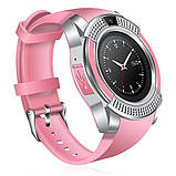 Розумний смарт-годинник Smart Watch V8. Колір рожевий, фото 4