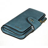 Клатч портмоне гаманець Baellerry N2341. Колір блакитний, фото 8