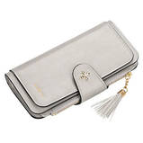 Клатч портмоне гаманець Baellerry N2341. Сірий колір, фото 5