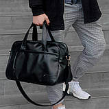 Сумка чоловіча - жіноча / сумка для фітнесу / Дорожня сумка. Модель №1658. Колір чорний, фото 2