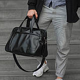 Сумка чоловіча - жіноча / сумка для фітнесу / Дорожня сумка. Модель №1658. Колір чорний, фото 5