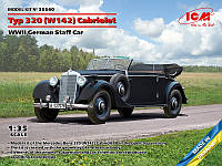 Пластикова модель 1/35 ICM 35540 Typ 320 (W142) Cabriolet WWII German Staff Car