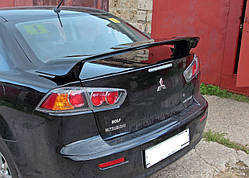 Спойлер багажника Mitsubishi Lancer X Original Design чорний глянець (ABS-пластик)