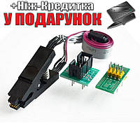 SOIC8 SOP8 Адаптер зажим для USB программатора + 2 адаптеры