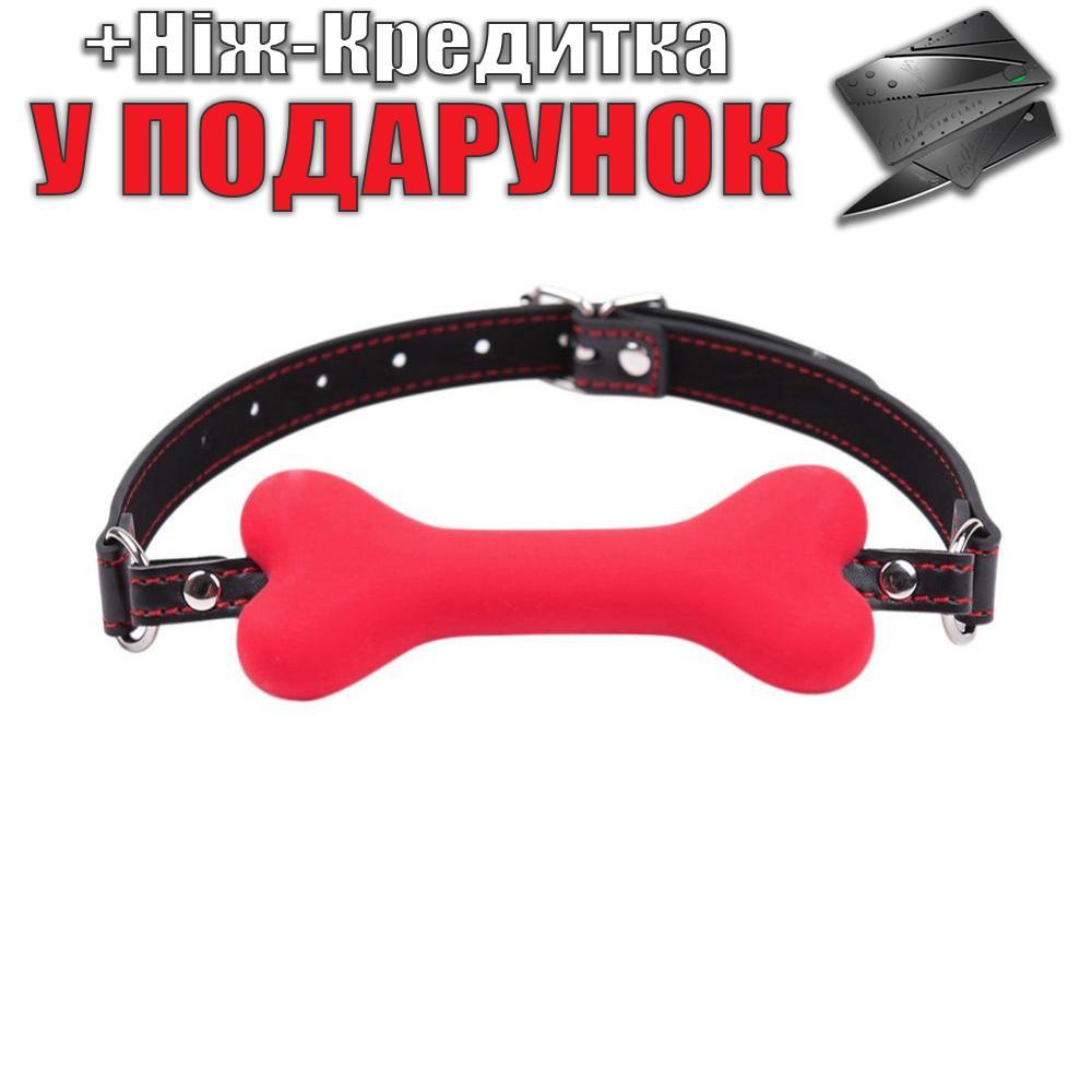 Кляп кость в рот для BDSM и ролевых игр Красный: продажа, цена в Запорожье. Садо-мазо атрибутика от 