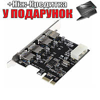 Плата розширення PCI-E в 4 порту USB 3.0