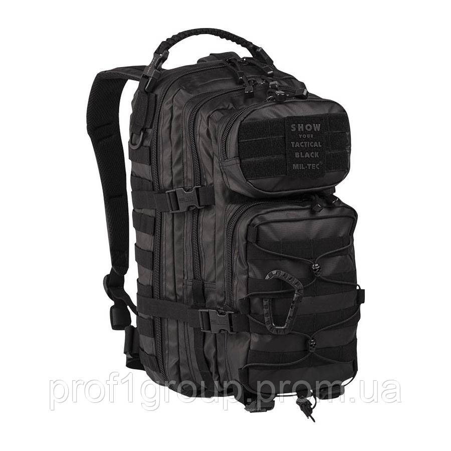 Рюкзак тактичний TACTICAL BLACK BACKPACK US ASSAULT SMALL Black 20 l