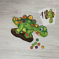 Деревянная игрушка мозаика Динозаврик