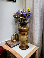 Ваза для сухоцвітів та декору .Горіх