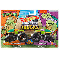 Hot Wheels Monster trucks GTJ53 Ніндзя Черепашки Teenage Mutant Ninja Turtles набір позашляховиків 1:64 Scale M