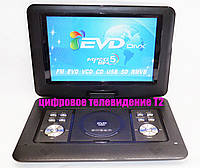 Автомобільний переносний ДВД DVD програвач Opera NS-1580 14" телевізор з Т2 для дачі або машини