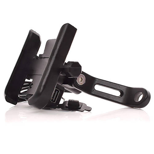 Купить Держатель телефона под зеркало алюминиевый, черный, USB, цена ...