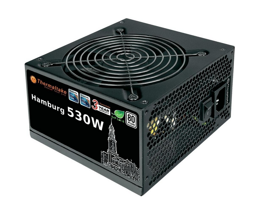 НАДІЙНИЙ БРЕНДОВИЙ Блок THERMALTAKE 80+ на 550 W ( 530 W) ATX 24+4 (+8pin) + 2 по 6 Pin + (2 по 8 PIN ) для ВІДЕО, фото 1