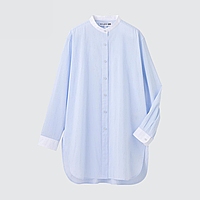 Сорочка Uniqlo INES DE LA FRESSANGE COTTON розмір М блакитна (458757)