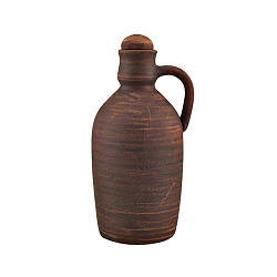 Пляшка глиняна для алкоголю 1л (гладка) KR5065-1