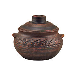 Горщик для запікання глиняний 0,6л (декор) KR5023-2