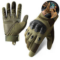 Перчатки тактические сенсорные Storm Z_908; M/8; Олива. Универсальные тактические перчатки с пальцами.