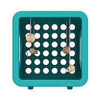 Будиночок для кішок Jolly Pets Кітті Каса Бедрум Кубик для відпочинку 39х30х42см Синьо-зелений (KKR115)