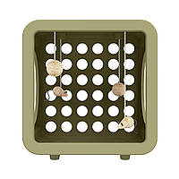 Будиночок для кішок Jolly Pets Кітті Каса Бедрум Кубик для відпочинку 39х30х42см Сіро-коричневий (KKR116)