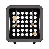 Будиночок для кішок Jolly Pets Кітті Каса Бедрум Кубик для відпочинку 39х30х42см Темно-сірий (KKR108)