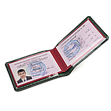Шкіряна обкладинка для посвідчення, матова шкіра LQ 202170, фото 4