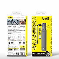 Багатофункціональний органайзер/адаптер Budi DC536B USB-C 3.0 Card Reader