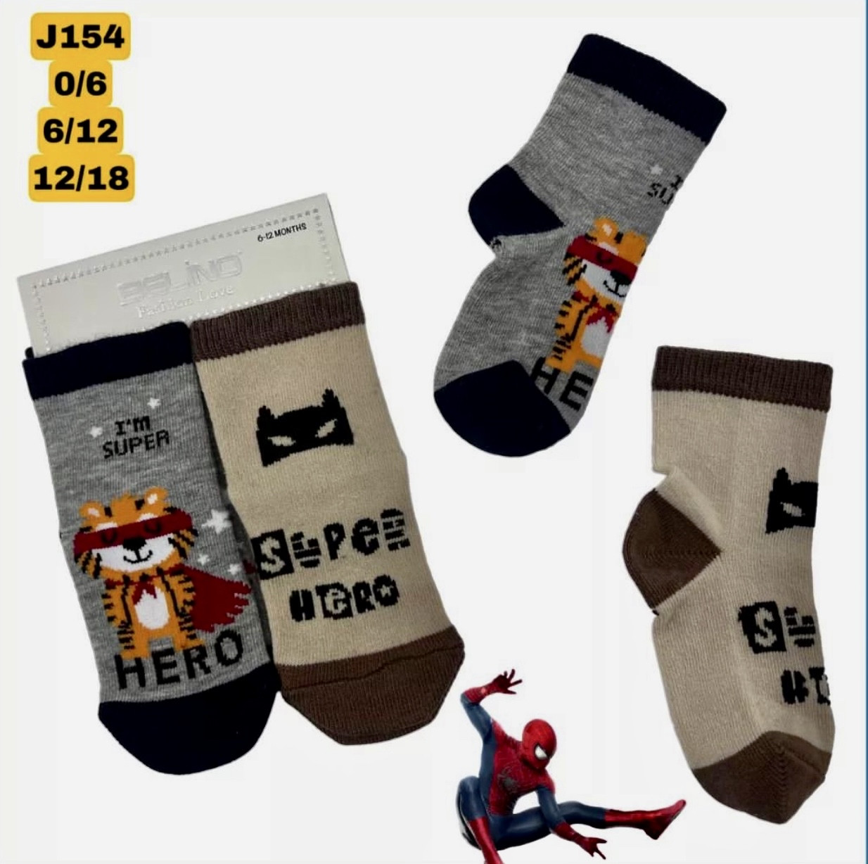 Бавовняні шкарпетки для хлопчиків Super Hero