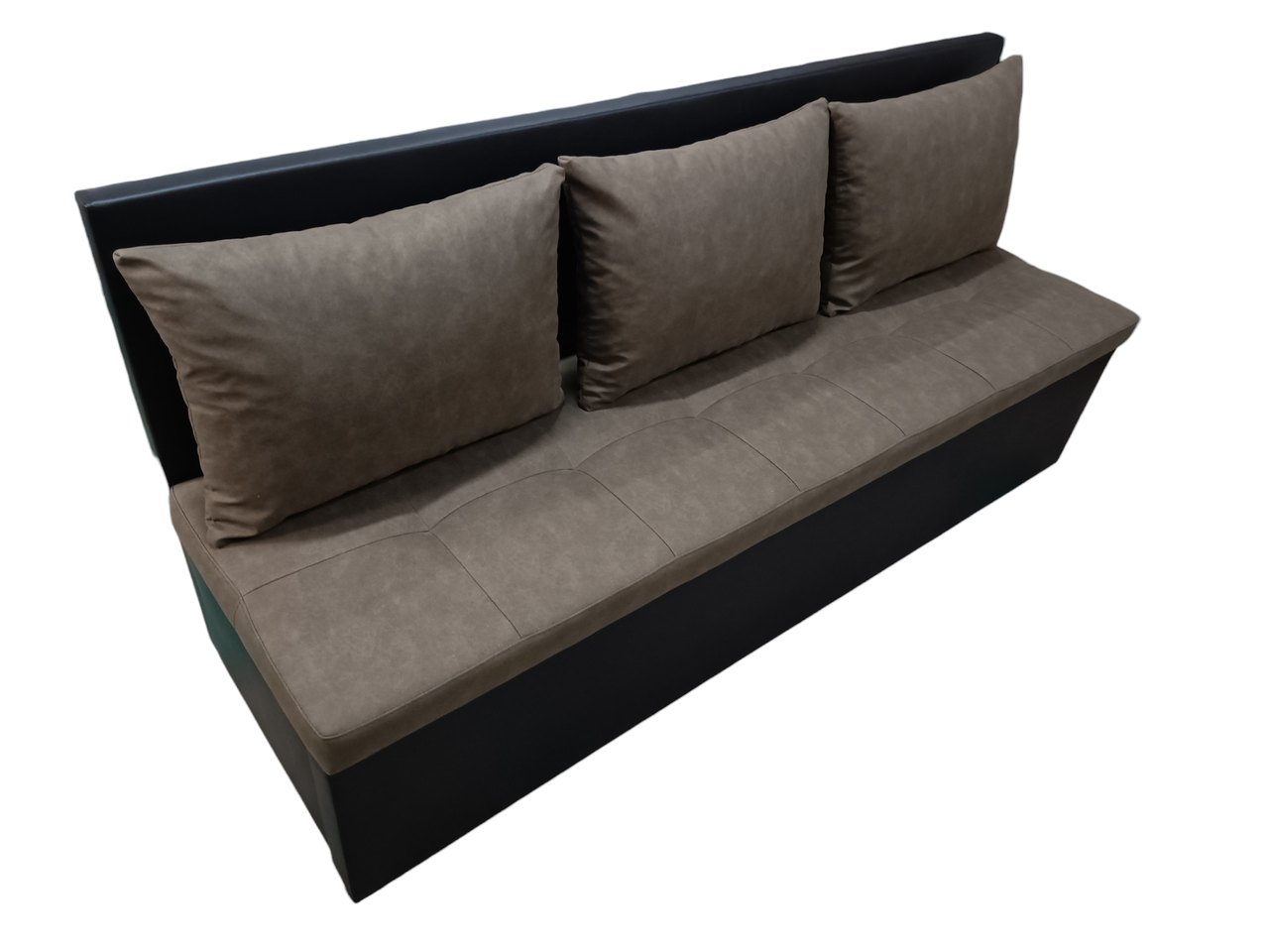 Диван для вузької кухні, коридору з шухлядою + спальним місцем 1800х550х850 мм