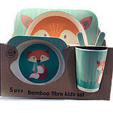 Набір дитячого посуду антибактеріальний бамбук, фото 9