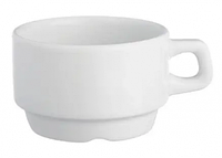 Чашка Lubiana Kaszub фарфоровая белая 250 мл (606)