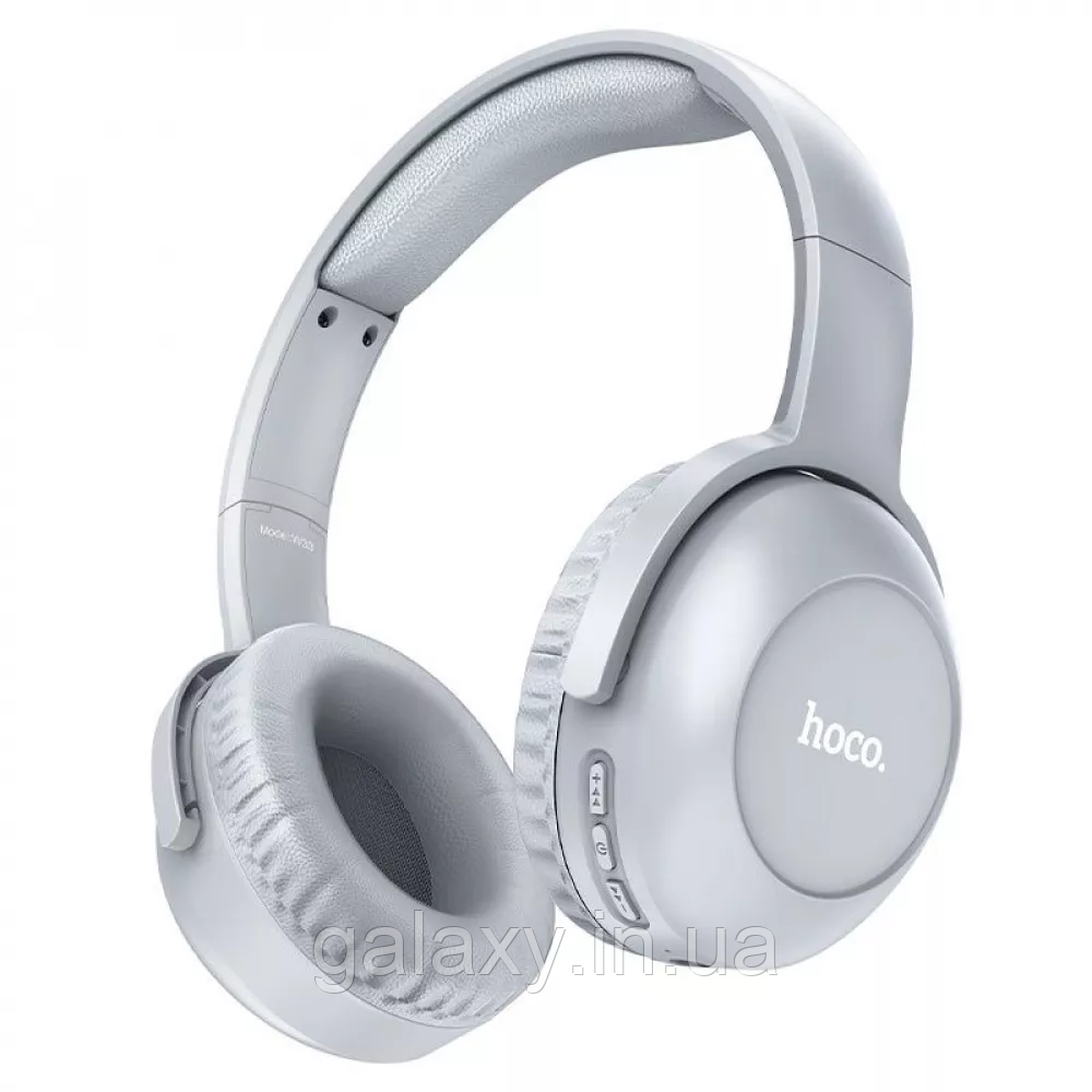 Навушники Hoco Bluetooth з мікрофоном Art Sount W33 Grey