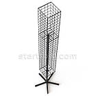 Стійка обертова NET-180, (4 грані). Торгова металева стійка під навісне торгове обладнання до магазину, фото 2